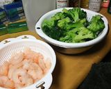 海老と森のペペ和え（サラダ）作り方1写真