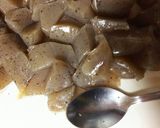 ローストチキンの煮汁でこんにゃくの煮物！作り方2写真