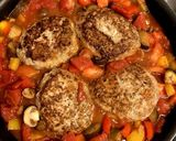 フライパンひとつで煮込み豆腐ハンバーグ作り方10写真