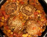フライパンひとつで煮込み豆腐ハンバーグ作り方11写真