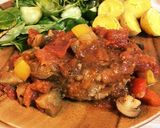 フライパンひとつで煮込み豆腐ハンバーグ作り方12写真