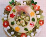 クリスマスリースポテトサラダ作り方4写真