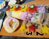 クリスマス☆レインボー巻き寿司作り方4写真