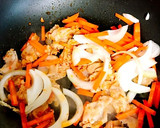 豚肉と厚揚げ、野菜のオイスターソース炒め作り方3写真