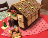 2018 クリスマス お菓子の家作り方10写真