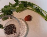 ぱくぱくパクチーおにぎり作り方1写真