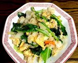 小松菜の野菜炒飯作り方8写真