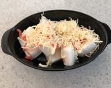材料３つで絶品♪はんぺんの海老チーズ焼き作り方4写真