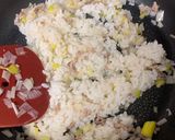 風邪っぴきに！ ネギたっぷりお粥作り方2写真