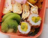 ☆ちくわの中にカボチャサラダ☆作り方3写真
