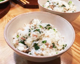 青菜と豚肉のそぼろの混ぜご飯作り方8写真