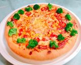 ブロッコリーとトマトのふっくらパンピザ作り方10写真