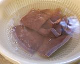 牛レバーのにんにくしょうが焼き。作り方3写真