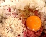 玉ねぎを炒めずに、時短ハンバーグ作り方2写真
