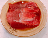 余ったマグロを漬けにして～のマグロ茶漬け作り方1写真