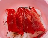 余ったマグロを漬けにして～のマグロ茶漬け作り方2写真