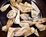 蓮根のひき肉炒め作り方1写真