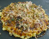 イモとすじコン入淡路島玉ねぎのお好み焼き作り方12写真