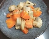 レンコンとツナの和風煮込み作り方3写真