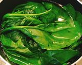 白だしで！ほうれん草ともやしのお雑煮風作り方1写真