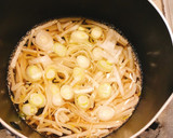 白だしで！ほうれん草ともやしのお雑煮風作り方4写真