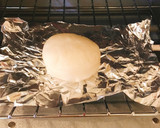 白だしで！ほうれん草ともやしのお雑煮風作り方3写真