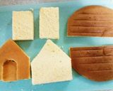 クリスマスケーキ組立簡単お菓子の家作り方8写真