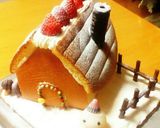 クリスマスケーキ組立簡単お菓子の家作り方13写真