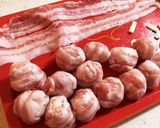 豚薄切り肉でなんちゃってチーズ入り肉団子作り方2写真