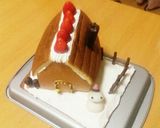 クリスマスケーキ組立簡単お菓子の家作り方11写真