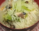 鯖水煮缶 野菜たっぷりの味噌汁作り方6写真