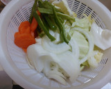 野菜と卵のオイスターソース炒め作り方1写真
