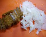 簡単！唐揚げリメイク☆クリーム親子丼作り方1写真