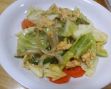 野菜と卵のオイスターソース炒め作り方5写真