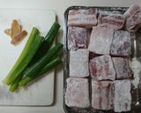 圧力鍋で☆やわらか豚角煮♪作り方1写真