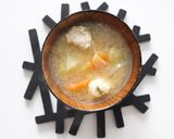 コクのある鶏つみれのあったかスープ作り方4写真
