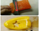 Xmasツリー仕立て♪簡単カルパッチョ作り方1写真