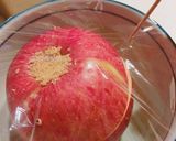 (つまようじ)=(くり抜き)な焼きりんご作り方6写真