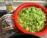 芽キャベツの中華香味炒め作り方1写真