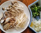 暖まる☆キノコあんかけそば作り方1写真