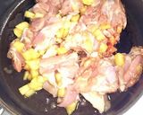 あたた生だししょうゆで鶏もも肉のハワイ風作り方4写真
