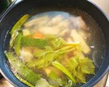 野菜のお雑煮　鶏と鰹の合わせだし作り方1写真