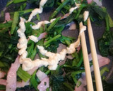 簡単☆ほうれん草とベーコンのタルタル炒め作り方3写真