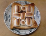 簡単朝昼　マシュマロチーズチョコトースト作り方5写真