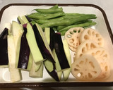 めんつゆで簡単和食！野菜の揚げ浸し作り方1写真