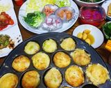 ☺️材料4つ♦️タコ焼き焼き♦️☺️生地作り方3写真