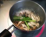 小松菜と油揚げとしめじのお味噌汁作り方6写真