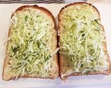 チーズ入りふわふわたまごのオープンサンド作り方7写真