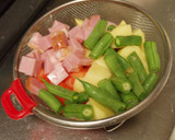 ひよこ豆のトマト煮込みスープ作り方1写真
