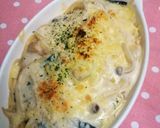 チキンとほうれん草のとろりパスタグラタン作り方11写真